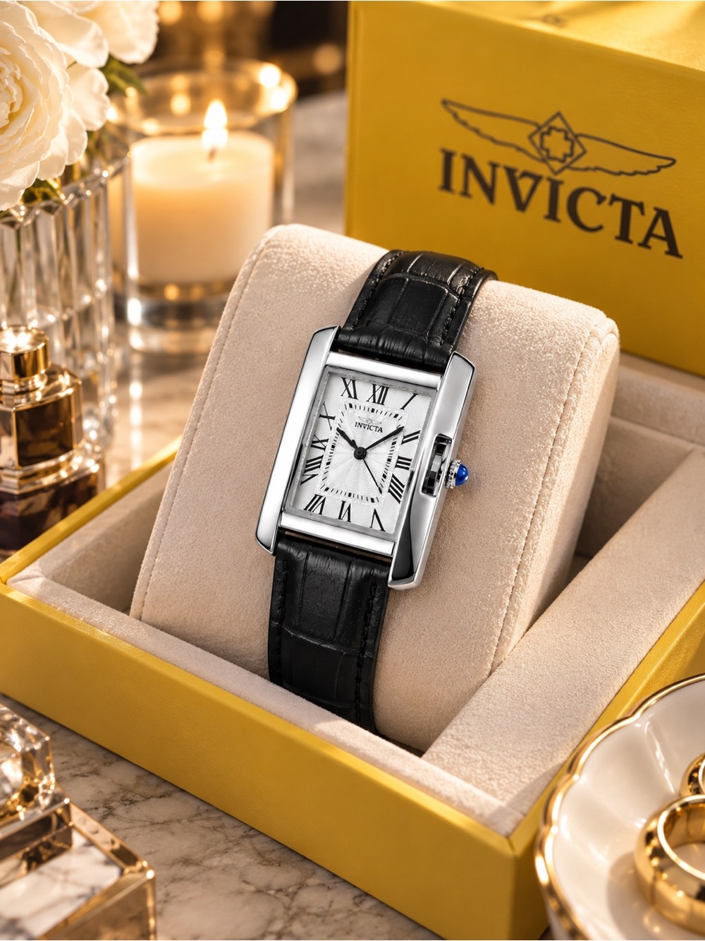 Invicta Celestial 70302 Women’s 30mm Leather Watch NWT